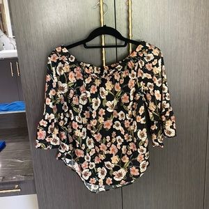 Top shop Floral Off the shoulders top